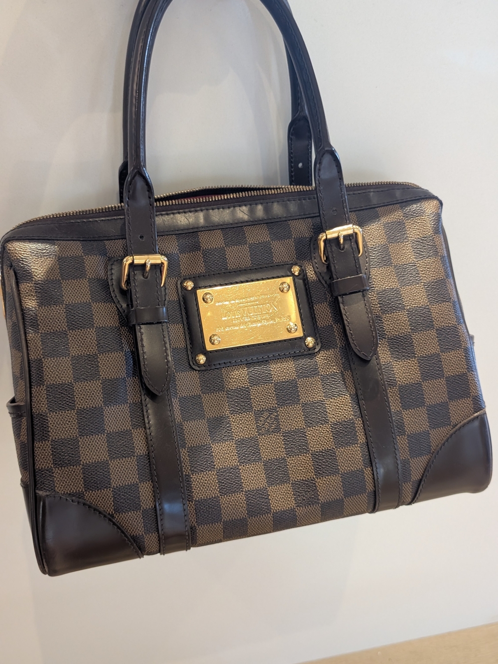 Louis Vuitton 2008 Damier Ebene Canvas Berkeley